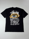 Stussy International Posse Eye Graphic Black T-Shirt (L)