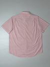 Lacoste Red & White Striped Seersucker Half Sleeve Shirt (XL)