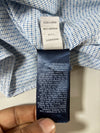 Tommy Hilfiger Slim Fit Blue Micro-Check Short Sleeve Shirt (S)