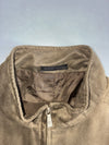 Flying Eagle | Suede Harrington Jacket Brown | (M)