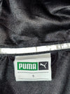 Puma Black Abstract Graphic Full-Zip Hooded Windbreaker Jacket (S)