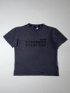 Reebok “Stronger Every Day” Charcoal Grey Graphic T-Shirt (XL)