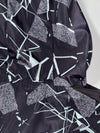 Puma Black Abstract Graphic Full-Zip Hooded Windbreaker Jacket (S)