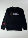 National Geographic Black Logo Sweatshirt with Embroidered (S)