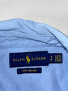 Ralph Lauren Knit Oxford Sky Blue Long Sleeve Button-Down Shirt (S)