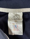 Adidas Navy Blue & Grey 3-Stripes Performance Polo Shirt (XL)