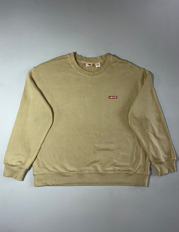 Levi’s Beige Small Logo Crewneck Sweatshirt  (XL)