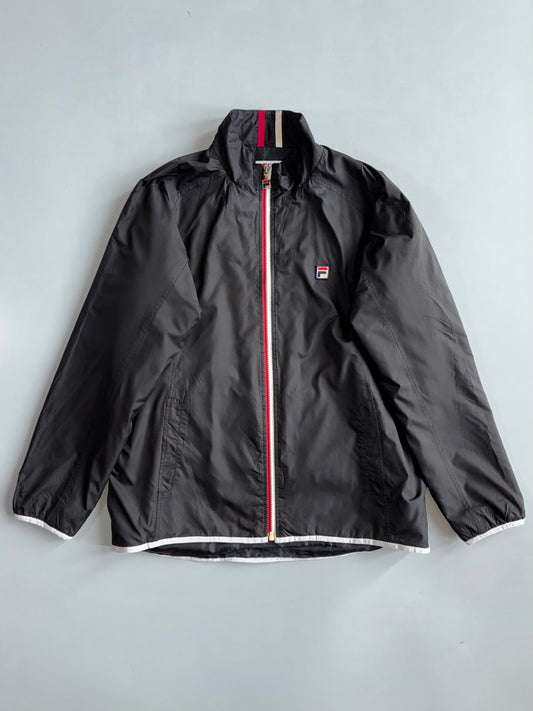 Fila | Stripe Collar Windbreaker Black | (L/XL)
