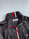 Fila | Stripe Collar Windbreaker Black | (L/XL)