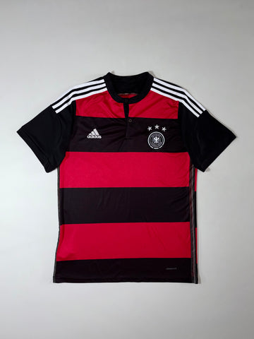 Adidas Germany National Team ClimaCool Red & Black Striped Football Jersey (L)