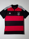 Adidas Germany National Team ClimaCool Red & Black Striped Football Jersey (L)