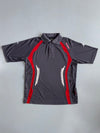 Kappa | Color-Block Polo Grey/Red | (M)