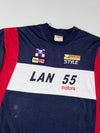 Napoleone LAN 55 Motors Triumph Racing Navy & Red Graphic T-Shirt (2XL)