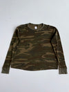 Gap Camo Print Waffle Thermal Long Sleeve Tee(2XL)