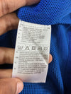 Adidas Blue 3-Stripes Hooded Windbreaker Jacket (M)