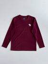 Abercrombie & Fitch Muscle Fit Long Sleeve Tee Maroon (M)
