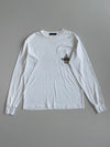 Nautica Crest Logo Pocket Long Sleeve Tee White Small (M)