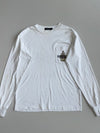 Nautica Crest Logo Pocket Long Sleeve Tee White Small (M)