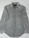 Polo Ralph Lauren Grey Denim Chambray Slim Fit Shirt Women’s (S)