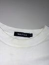 Nautica Crest Logo Pocket Long Sleeve Tee White Small (M)
