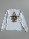 Nautica Crest Logo Pocket Long Sleeve Tee White Small (M)