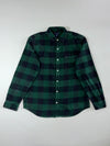 Gap Green & Black Buffalo Check Flannel Shirt (L)