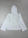 Adidas Originals White Cropped Hooded Long Sleeve Top Women’s (M)