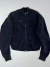 Adidas Black Windbreaker Cropped Bomber Jacket  (S)
