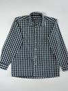 Dyu Dyu High Fashion Green Plaid Cotton Shirt (M)