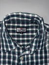 Dyu Dyu High Fashion Green Plaid Cotton Shirt (M)