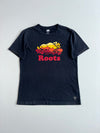 Roots Beaver Logo Graphic T-Shirt Black (L)