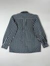 Dyu Dyu High Fashion Green Plaid Cotton Shirt (M)