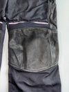 Hein Gericke Leather Panel Motorcycle Pants Black knee padded (L:41 W:38)