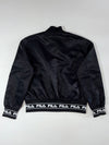 Fila Black Satin Bomber Jacket with Logo Taping Women’s (S)