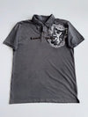Lambretta Graphic Print Polo Shirt Grey (L)