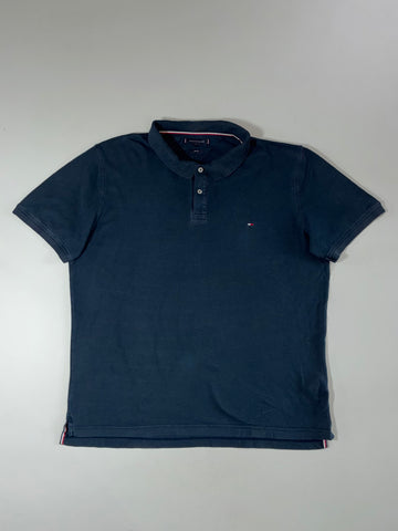 Tommy Hilfiger Navy Slim Fit Polo Shirt (2XL)