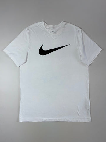 Nike Swoosh Big Logo Tee – White  (L)