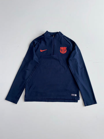 Nike FC Barcelona Dri-Fit Half Zip Drill Top - Navy (XS)