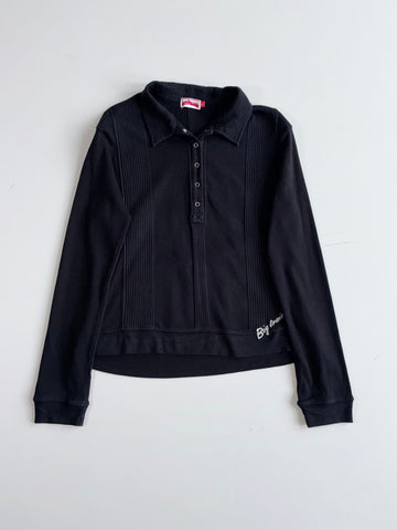 Big Train Ribbed Half-Snap Polo Shirt Women’s(S)
