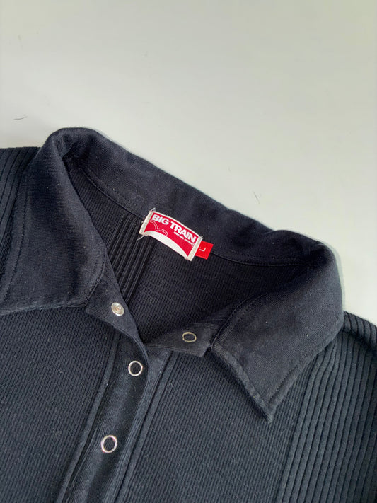 Big Train Ribbed Half-Snap Polo Shirt Women’s(S)