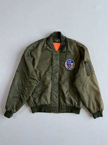 Vintage F-16 Bomber Jacket (L/Xl)