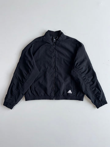 Adidas Cropped Bomber Jacket - Black (M)