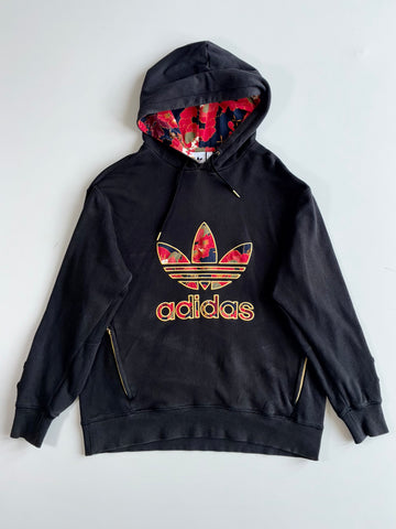 Adidas Originals Floral-Lined Trefoil Hoodie (2Xl)
