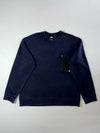 The North Face Zip-Pocket Crewneck Sweatshirt – Navy (XL)