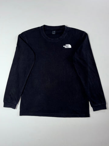 The North Face Long Sleeve Logo Tee – Black (S)