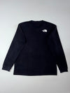 The North Face Long Sleeve Logo Tee – Black (S)