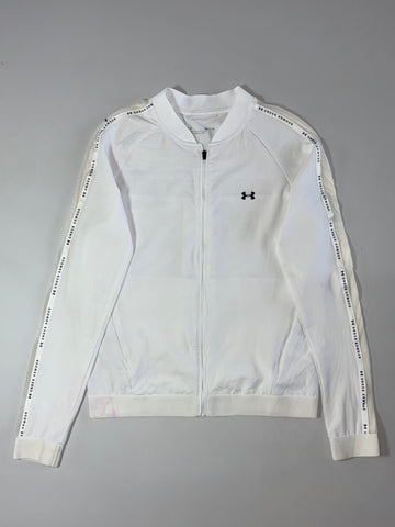 Under Armour Full-Zip Track Jacket – White  (XS)