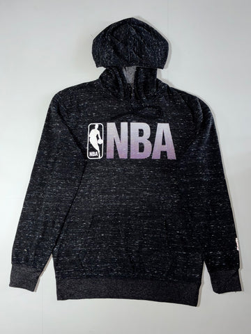 NBA Marled Logo Pullover Hoodie – Black/Grey (M)