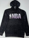 NBA Marled Logo Pullover Hoodie – Black/Grey (M)