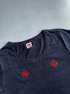Fruit of the Loom | Rose Patch Tee BlackWomens  | (M)